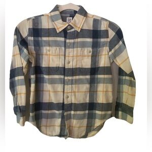 Gap kids flannel shirt button down boys m (8/9)